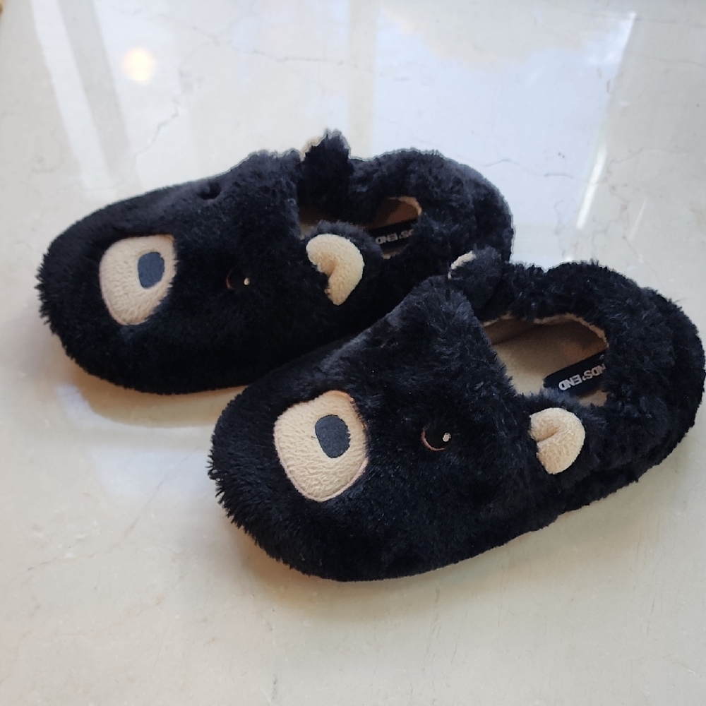 Cozy Lands' End bear slippers for kids
